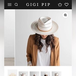 NWT GIGI PIP Women's Arlo Hat Tan- Retail $138